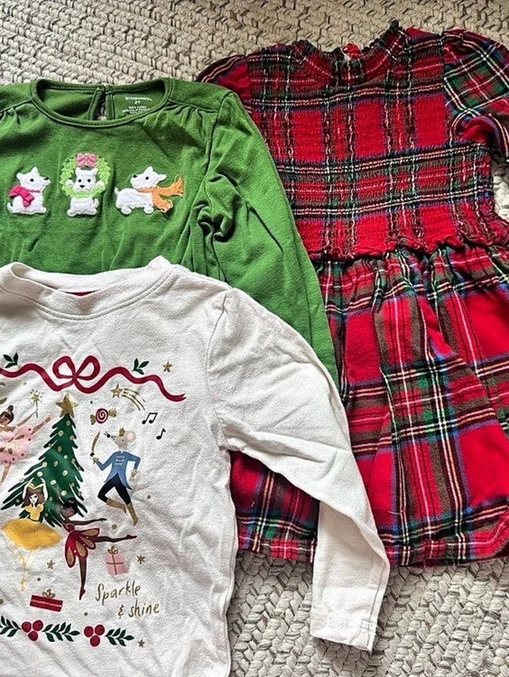 Christmas bundle 2T Holiday Time Sparkle & Shine Nutcracker Long Sleeve Graphic